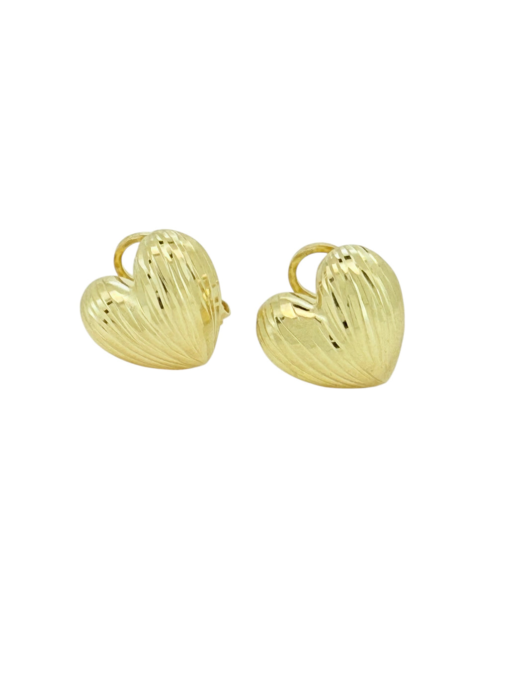 Earrings Omega 10k Hollow Weight 2.6gm