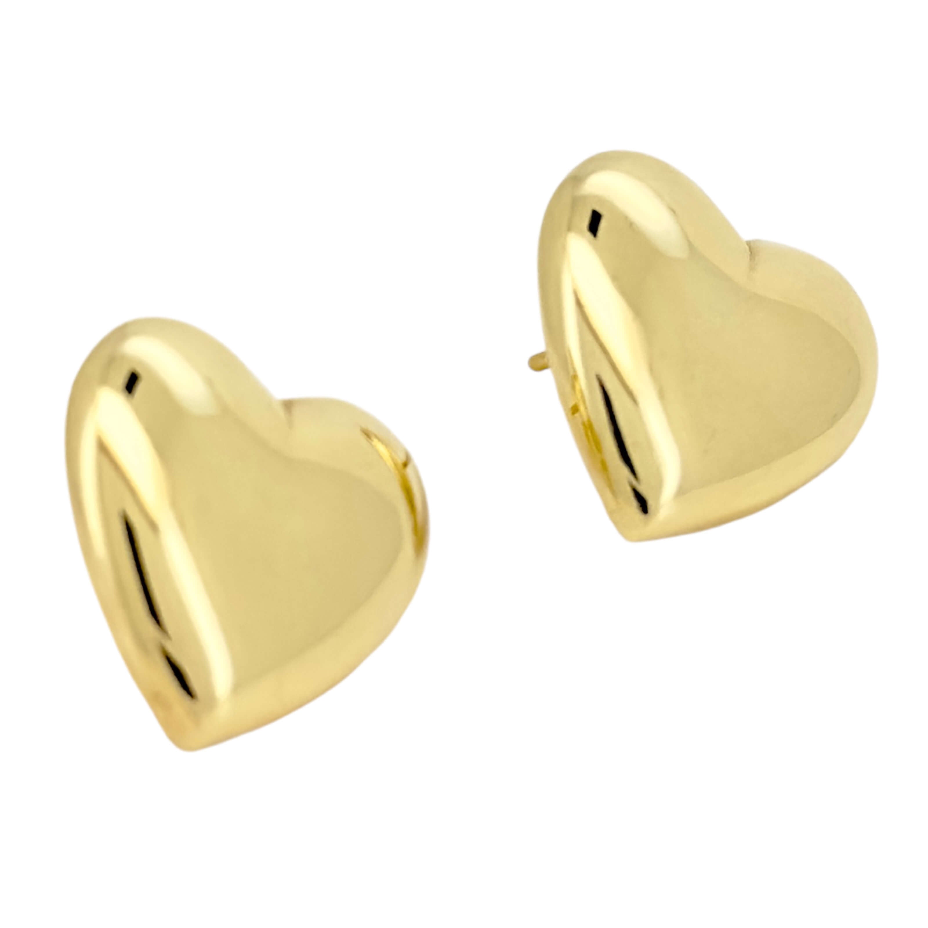 Earrings heart 14 KT Hollow Weight 7.1GM