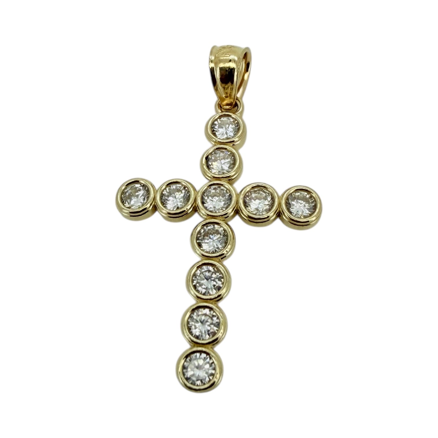 Pendants cross 10k zicornia Weight 1.3gm