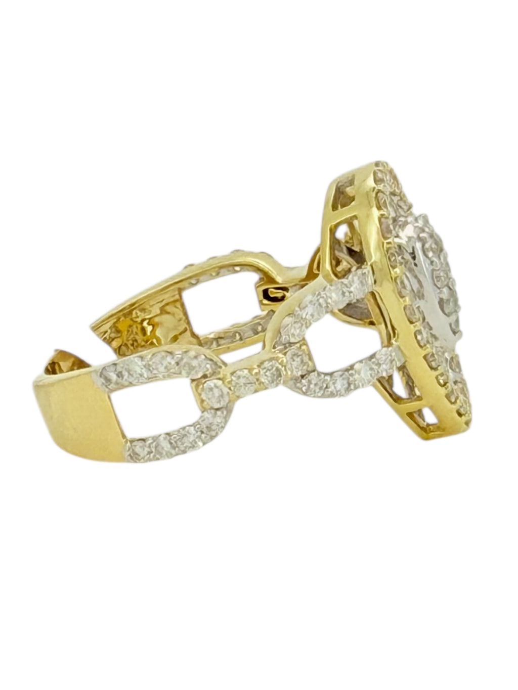 Rings Women 0.98ct 14 KT diamonds Size 7 1/4 Weight 3.5gm