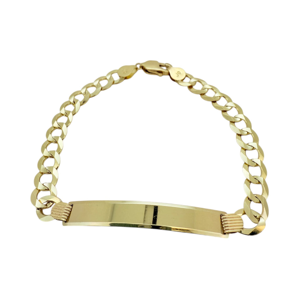 Bracelets 10k Solid gold Size 8''*7mm Weight 9.3gm