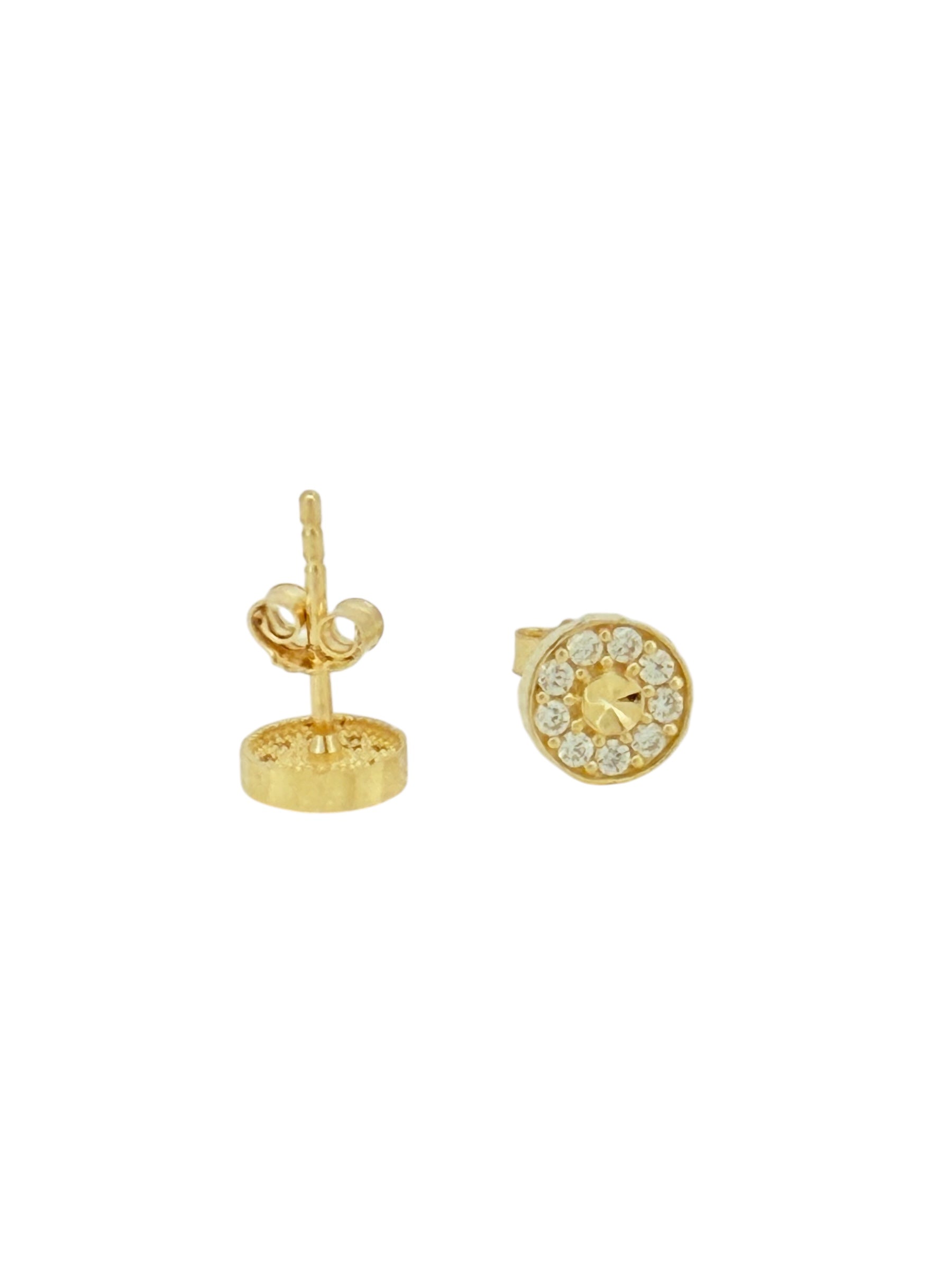 Earrings boy 10k zicornia Weight 1.2gm