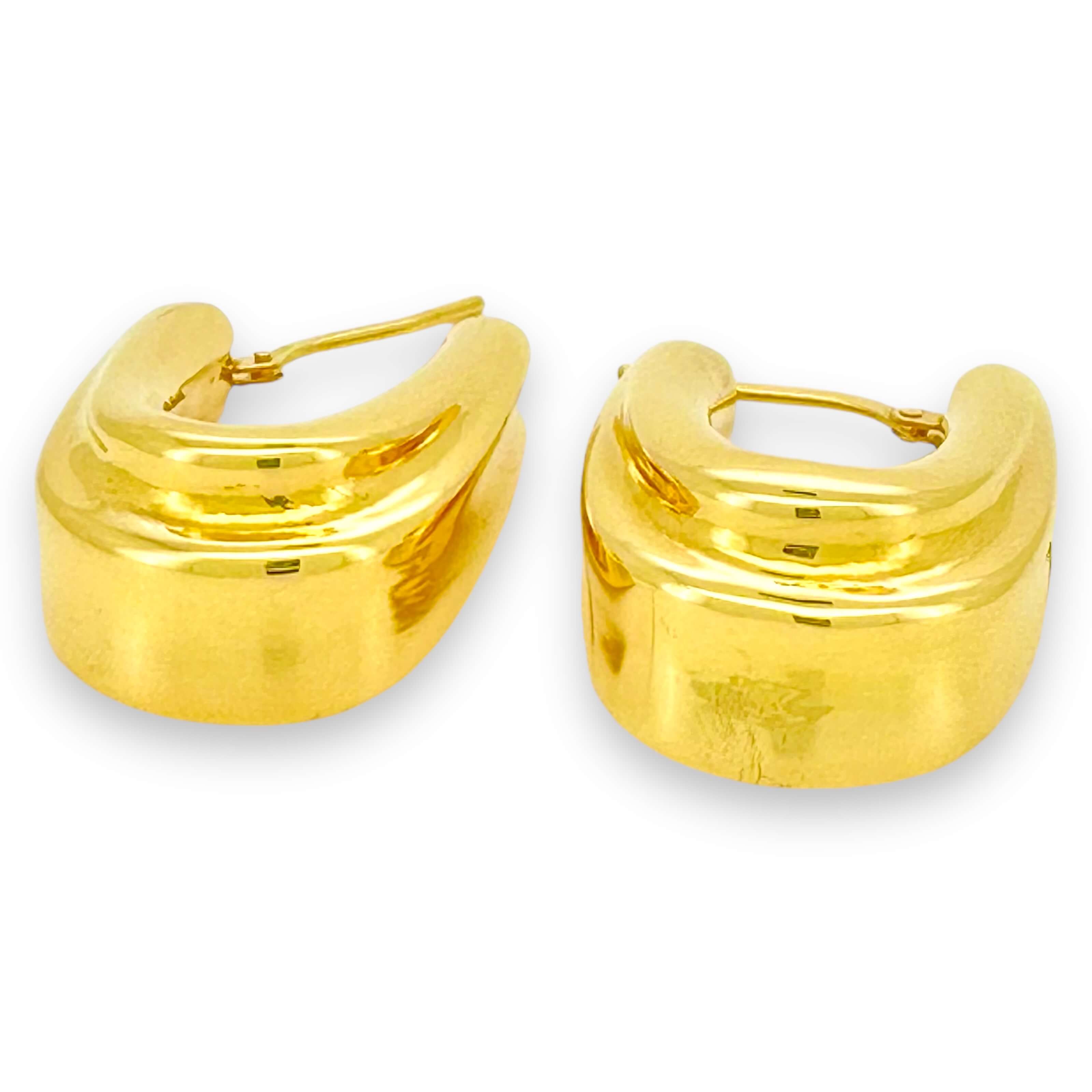 Earrings Hoops 14 KT Hollow Weight 4.5gm