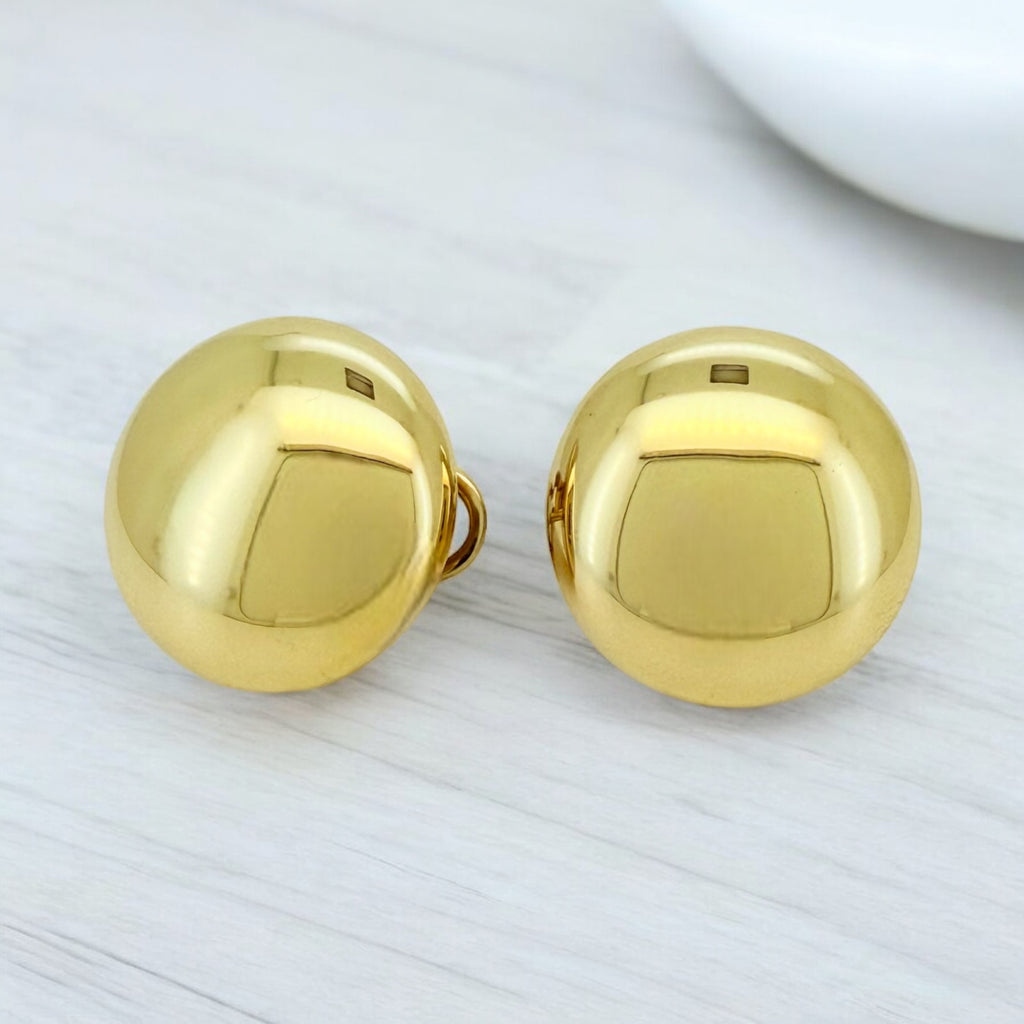 Earrings Omega 10k Hollow Weight 3.8gm
