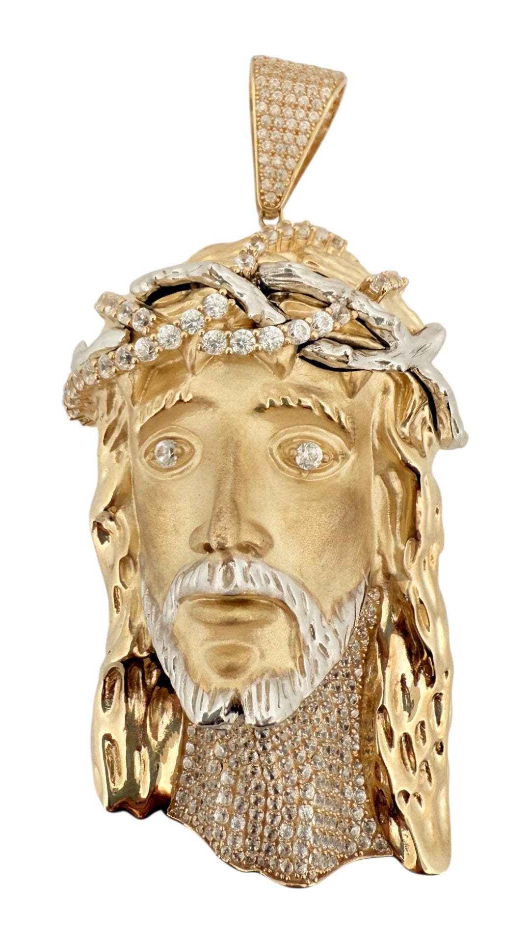 Pendants christ 10k zicornia Weight 38gm