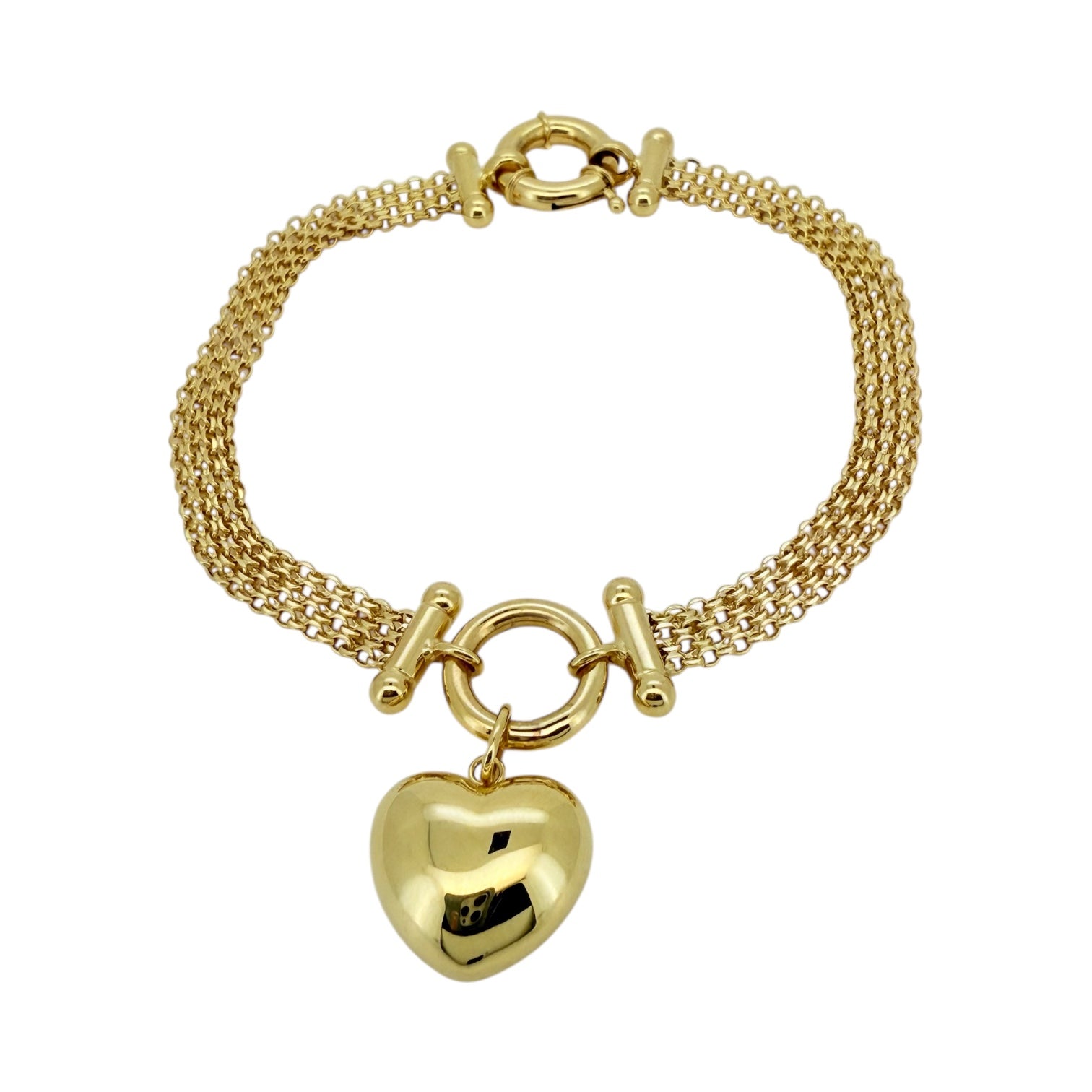 Bracelets Bismark 14 KT Hollow Size 7 Weight 5.2gm