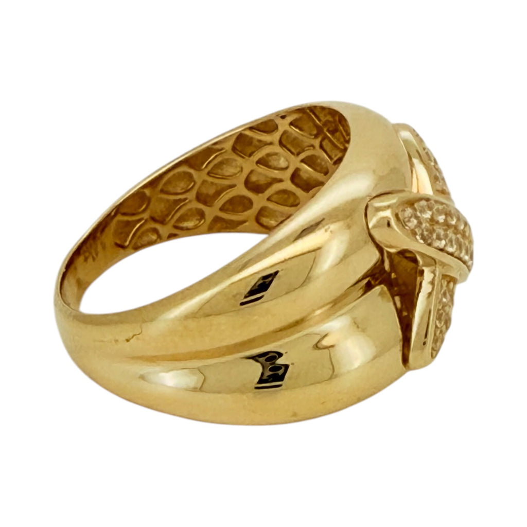 Rings Women Hollow 14 KT zicornia Size 7/2 Weight 3.4gm
