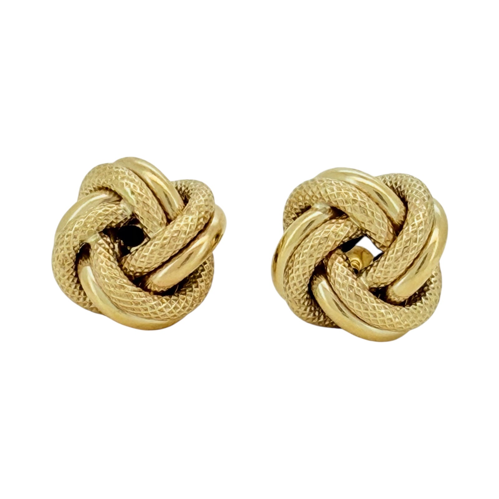 Earrings nudo 10k Hollow Weight 1.9gm