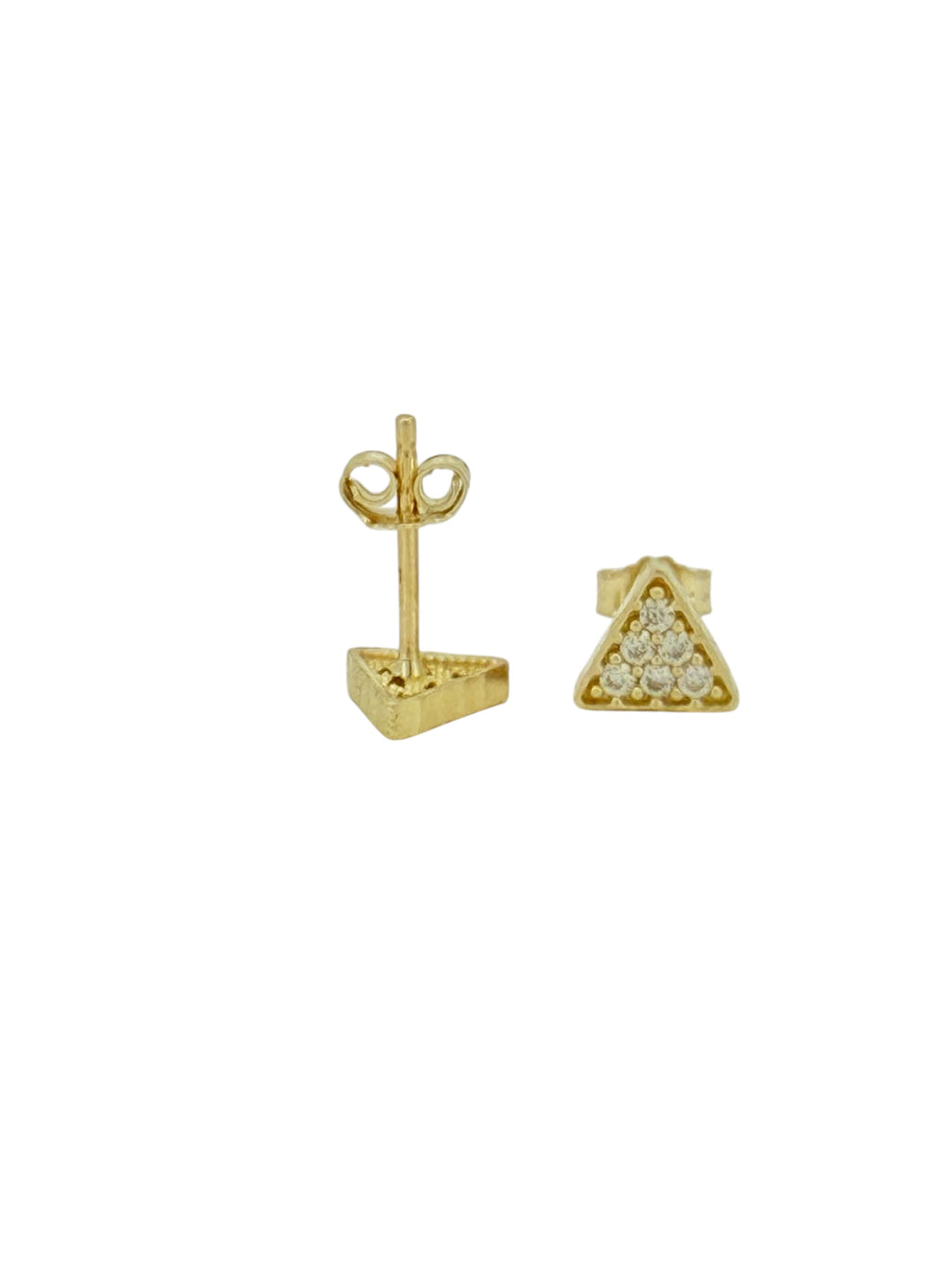 Earrings 10k zicornia Weight 1gm