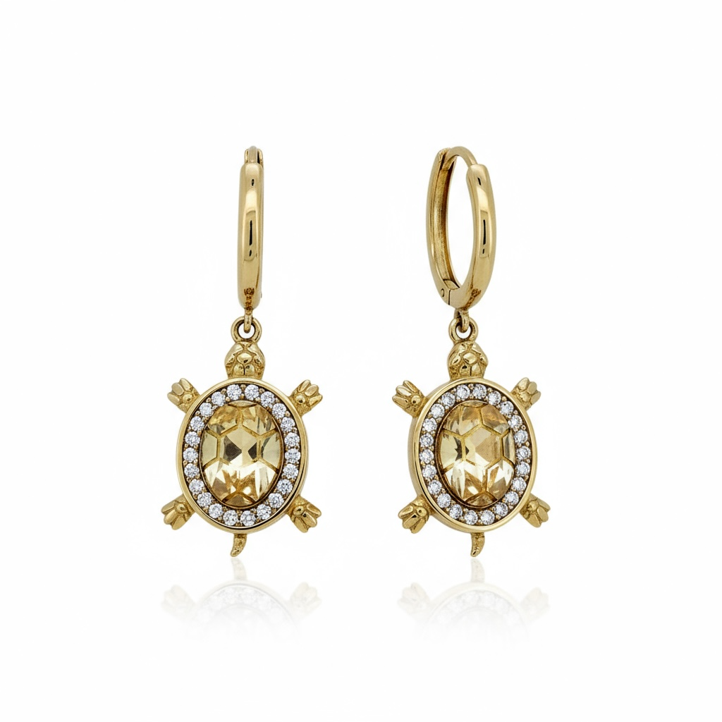 Earrings jicotea 10k zicornia Weight 3gm