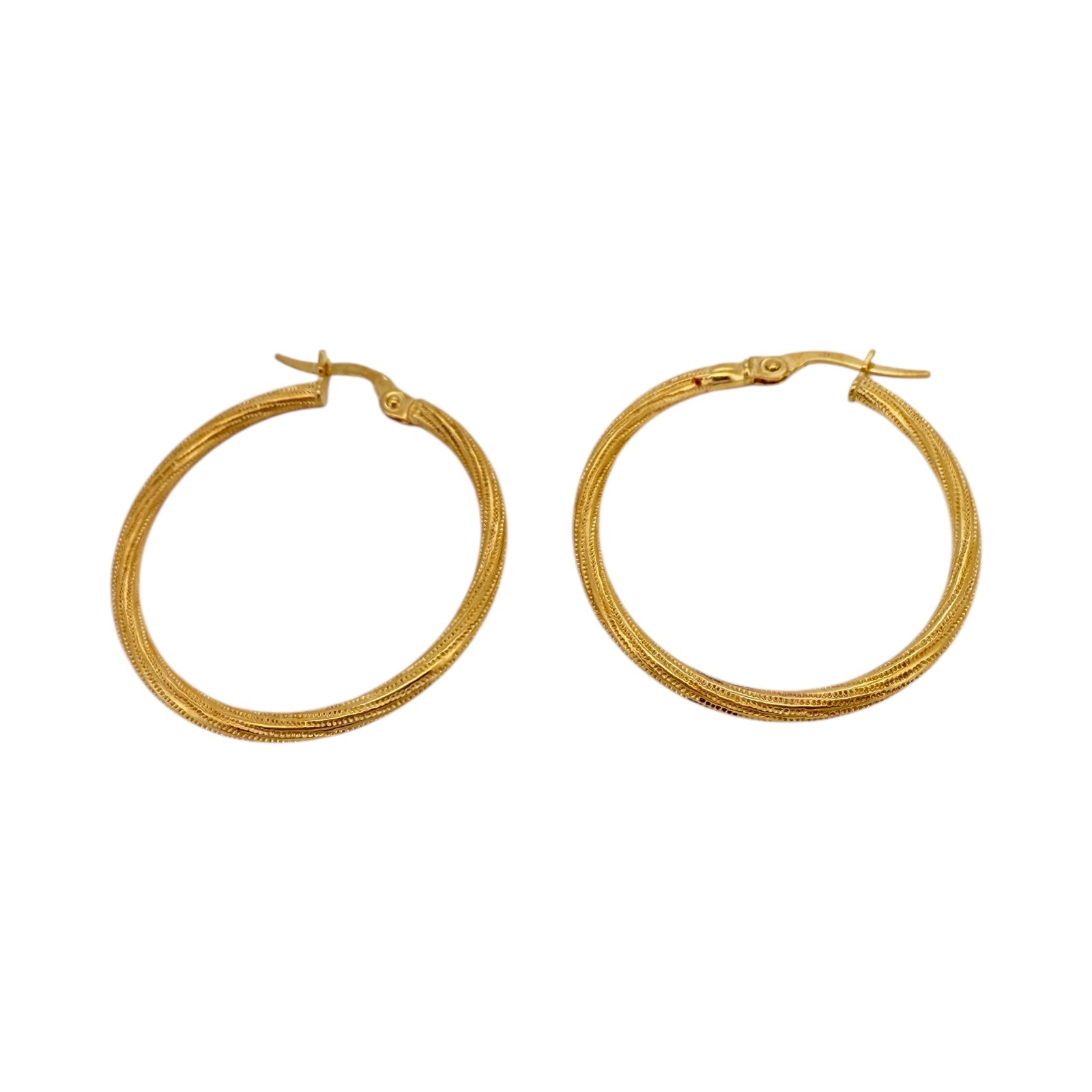 Earrings Crooked 10k Hollow Weight 1.6gm