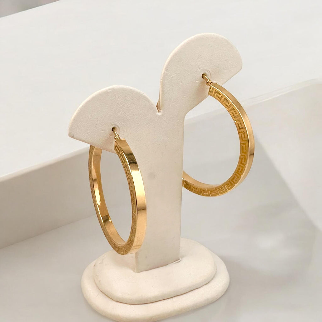 Earrings Hoops 10k Hollow Weight 6.4gm