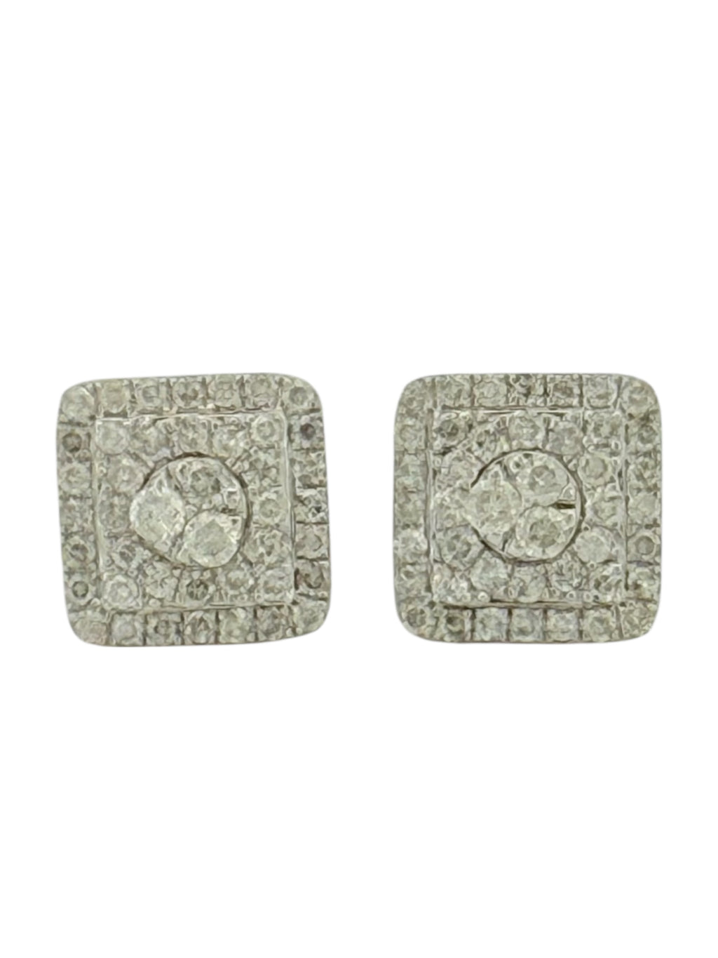 Earrings 0.88ct 14 KT diamonds Weight 2.7gm