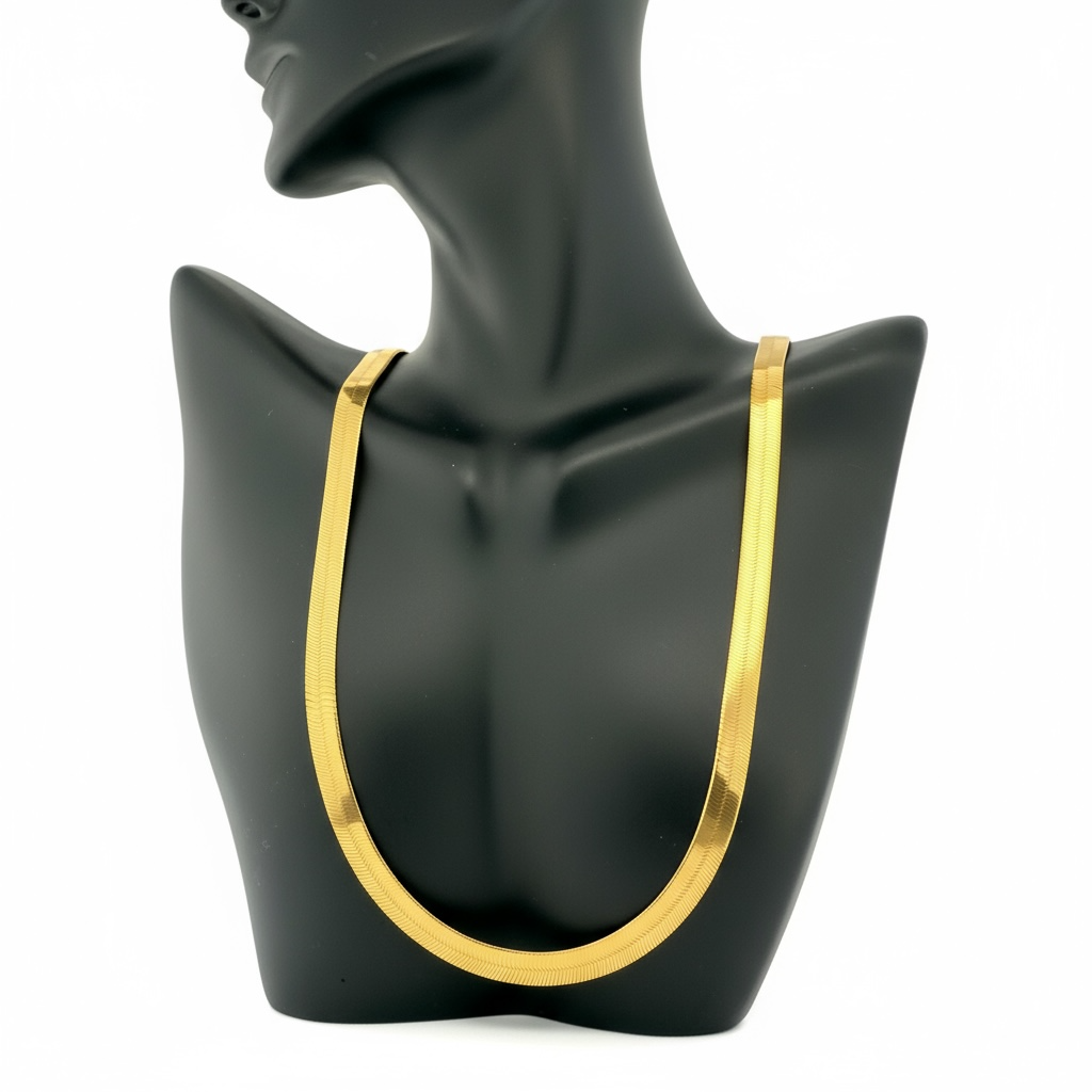 Chokers Omega 14 KT Hollow Size 20'' Weight 17.6gm