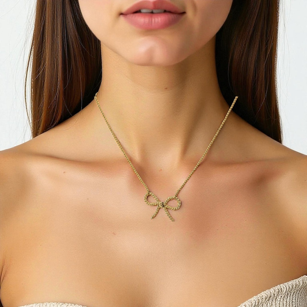 Chains Ribbon 14 KT Hollow Size 16'' Weight 7.7gm