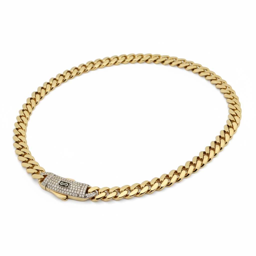 Chains Monaco chain 14 KT Hollow Size 22''*5mm Weight 13.9gm