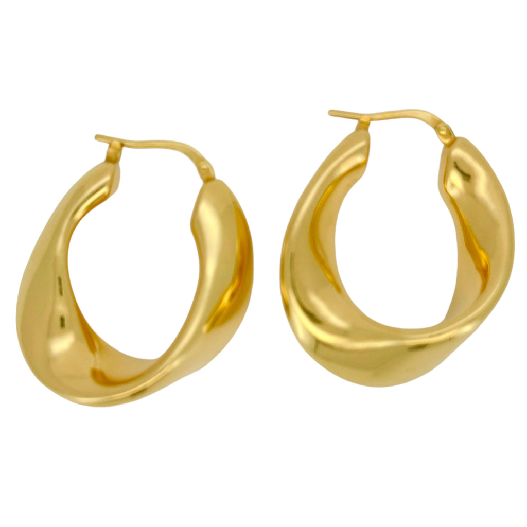 Earrings 14 KT Hollow Weight 5.5gm