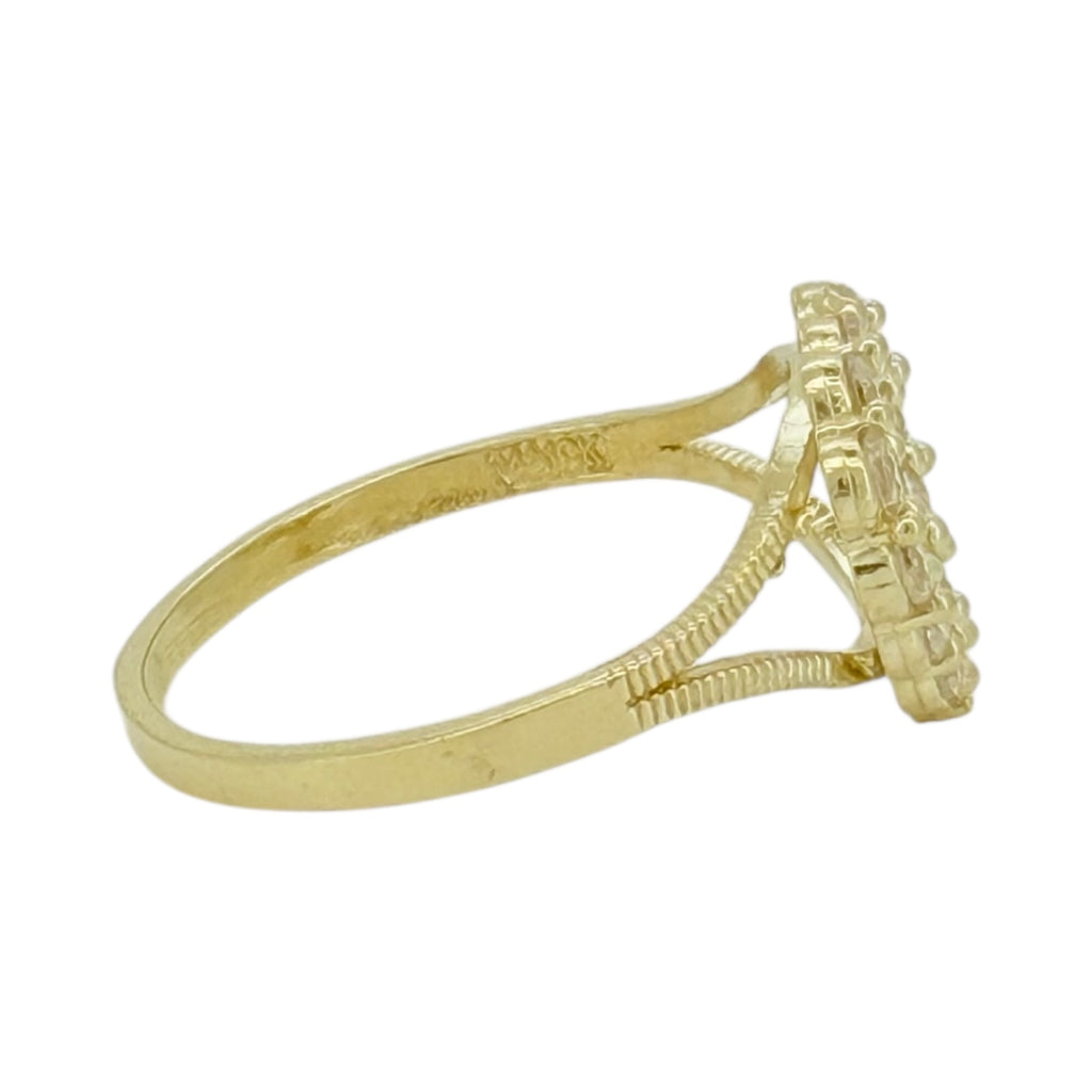 Rings Women 10k zicornia Size 6 3/4 Weight 1.6gm