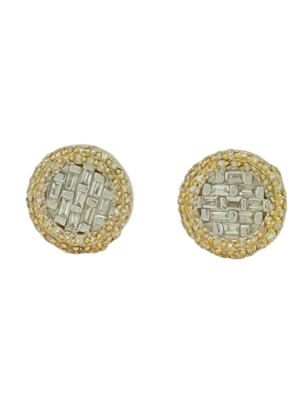 Earrings 0.36ct 14 KT diamonds Weight 2gm