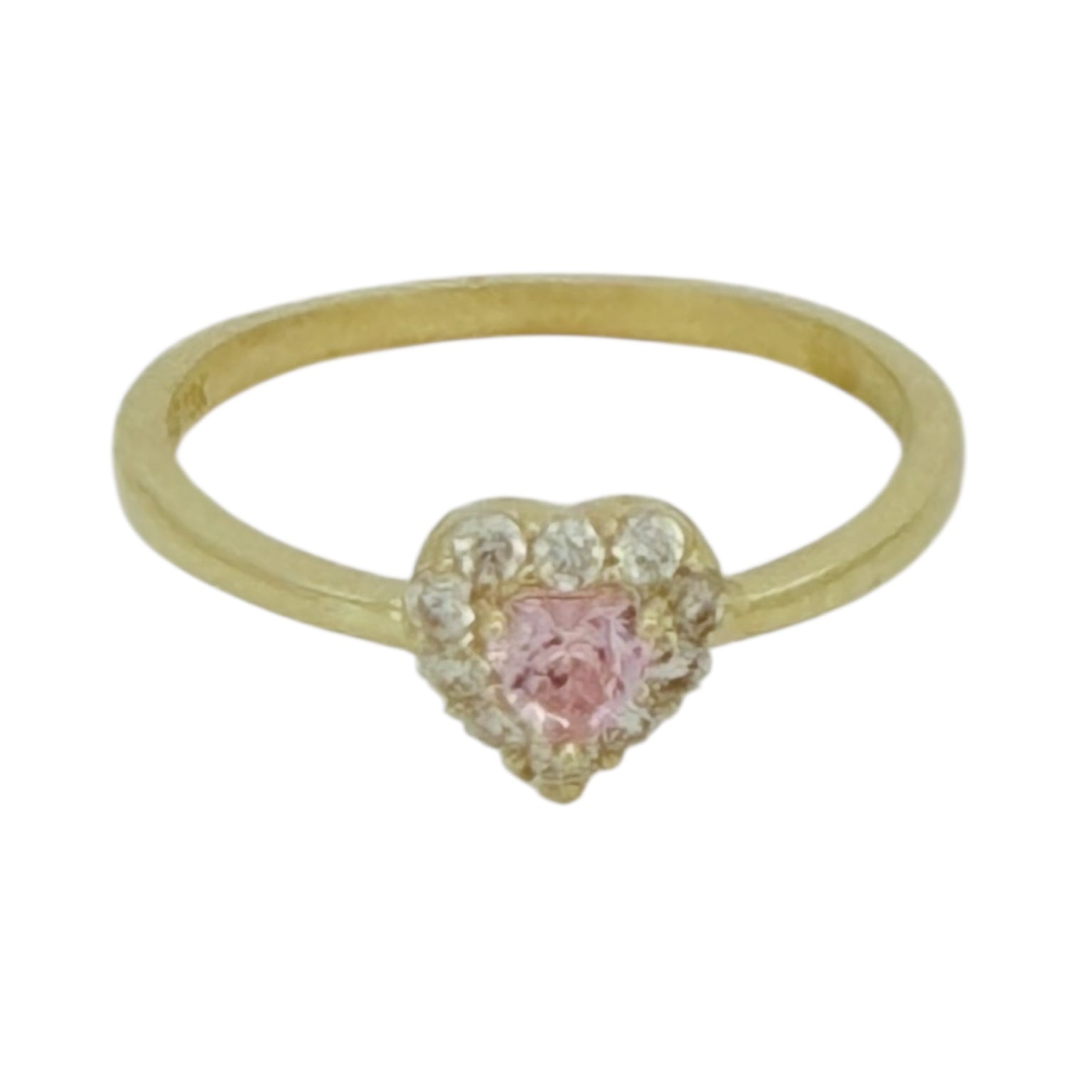 Rings Women 10k zicornia Size 3/2 Weight 0.9gm