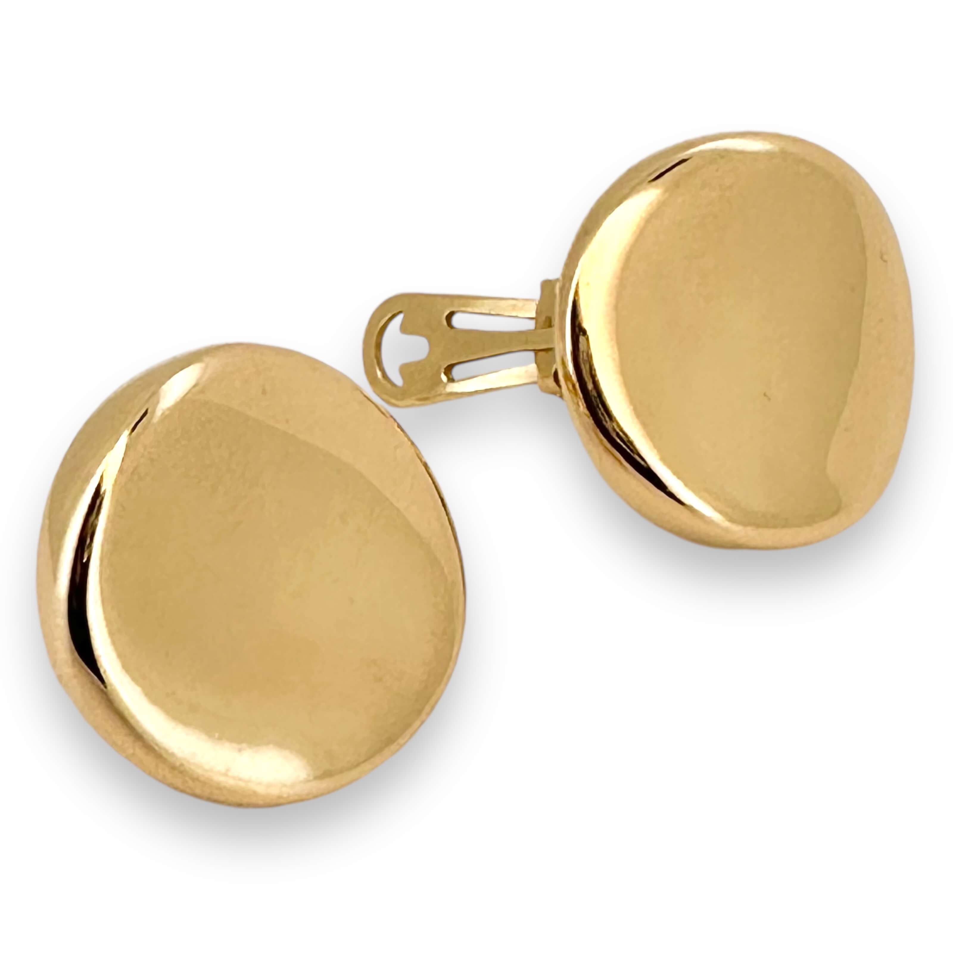 Earrings Omega 14 KT Hollow Weight 4.2GM