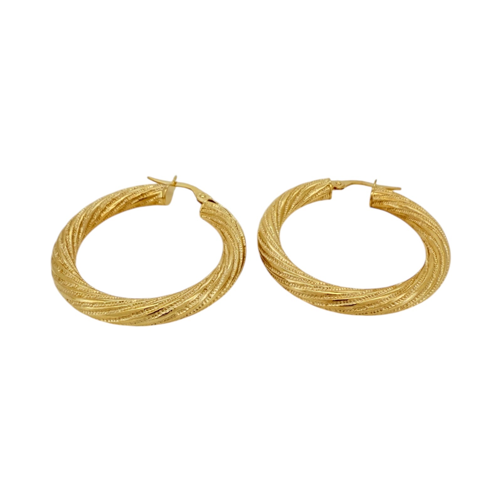 Earrings Crooked 10k Hollow Weight 2.7gm